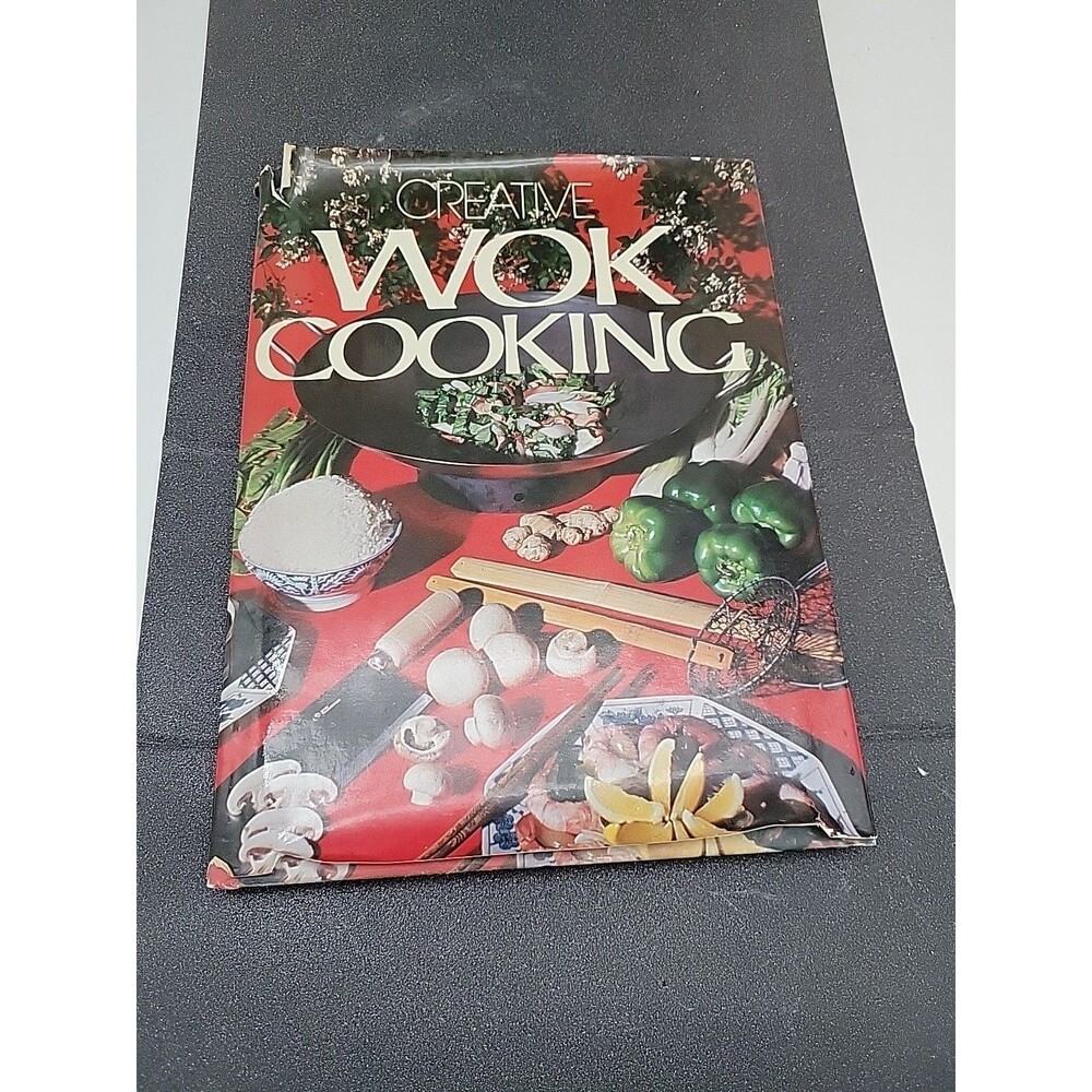 Vintage 1970s Creative Wok Cooking Asian Recipes Cookbook 1976 HB